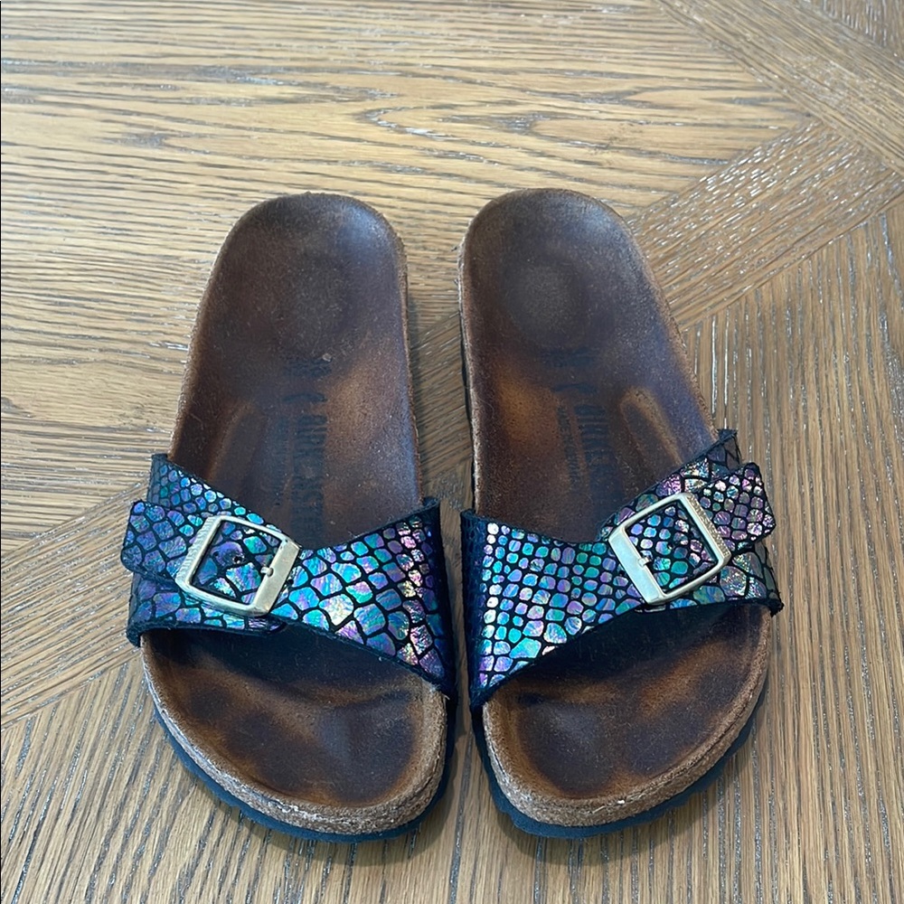Birkenstock Iridescent Black Sandals